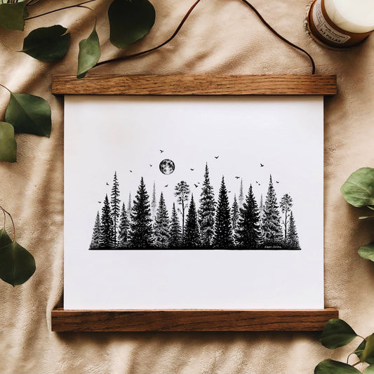 Tree Line II Art Print