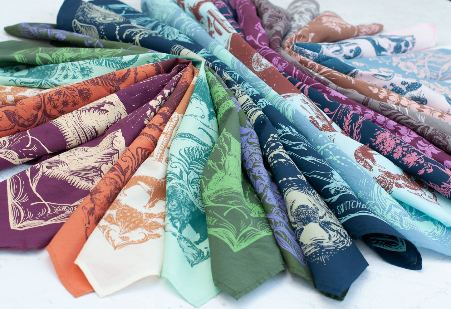 Alpine Wildflowers Premium Cotton Bandana