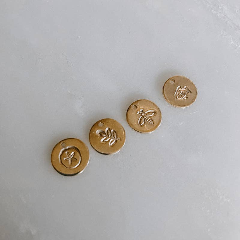 Hand Stamped Mini Coin Necklace