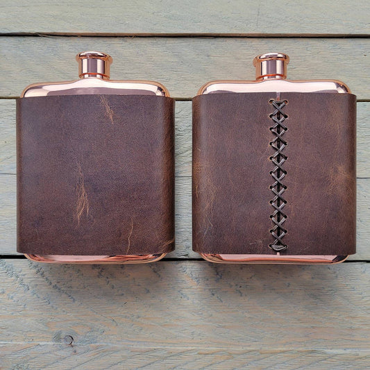Leather-Wrapped Flask