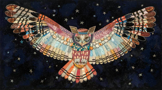 Art Print | Boho Owl Wall Art | THE PROTECTOR, II