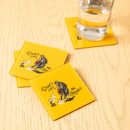 The Whiskey Ginger Don't Call Me Honey Acrylic Coaster Set