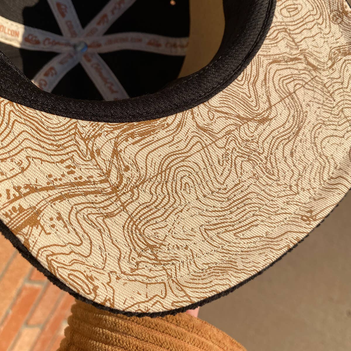 Rocky Mtns. Corduroy Flat Black Hat