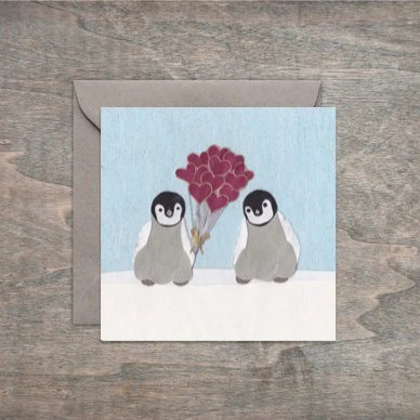 Baby Penguin Love - Kris Batchelder Greeting Card
