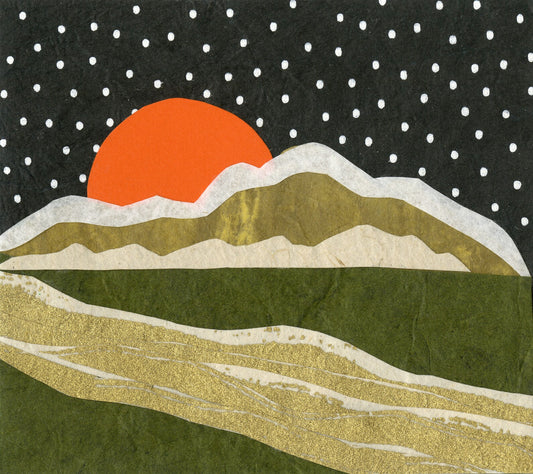 Golden Headwaters - Kris Batchelder Art Print 5"x5"