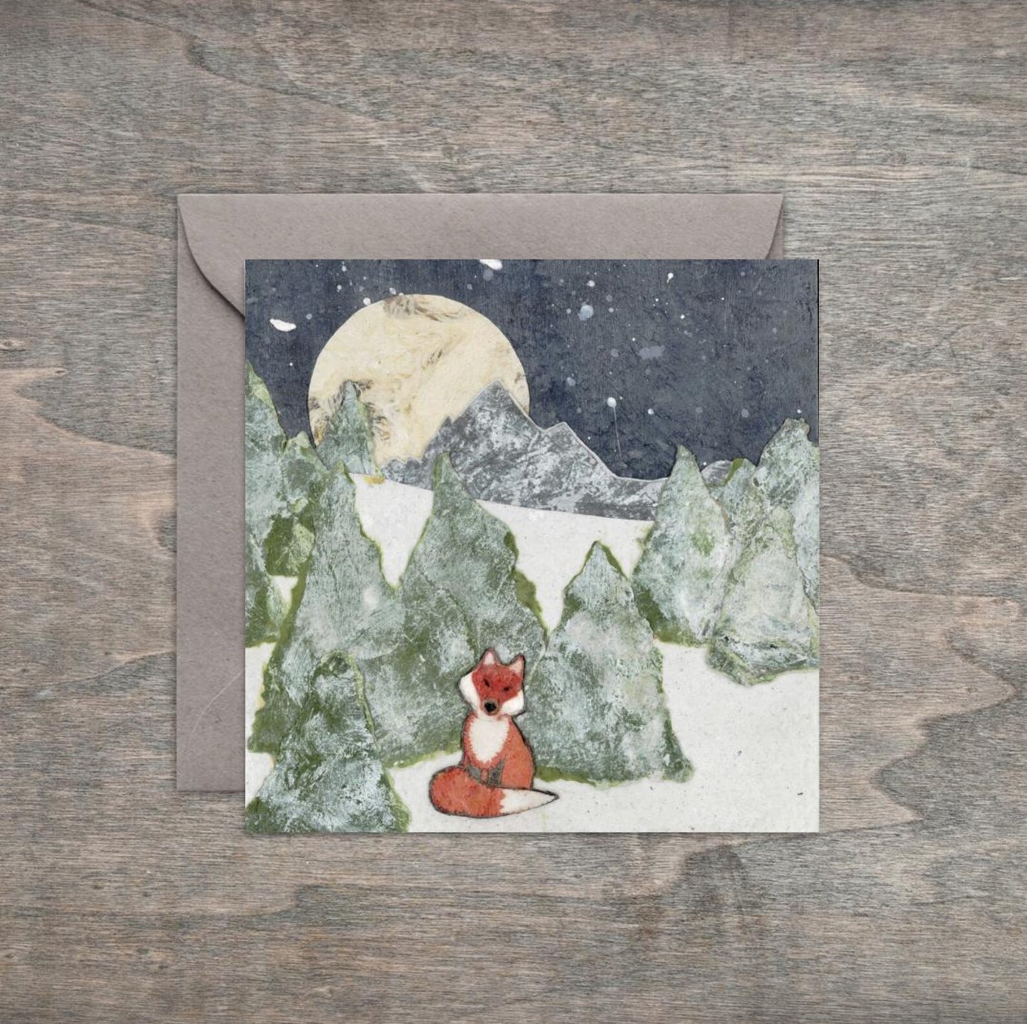 Full Moon Foxy - Kris Batchelder Greeting Card