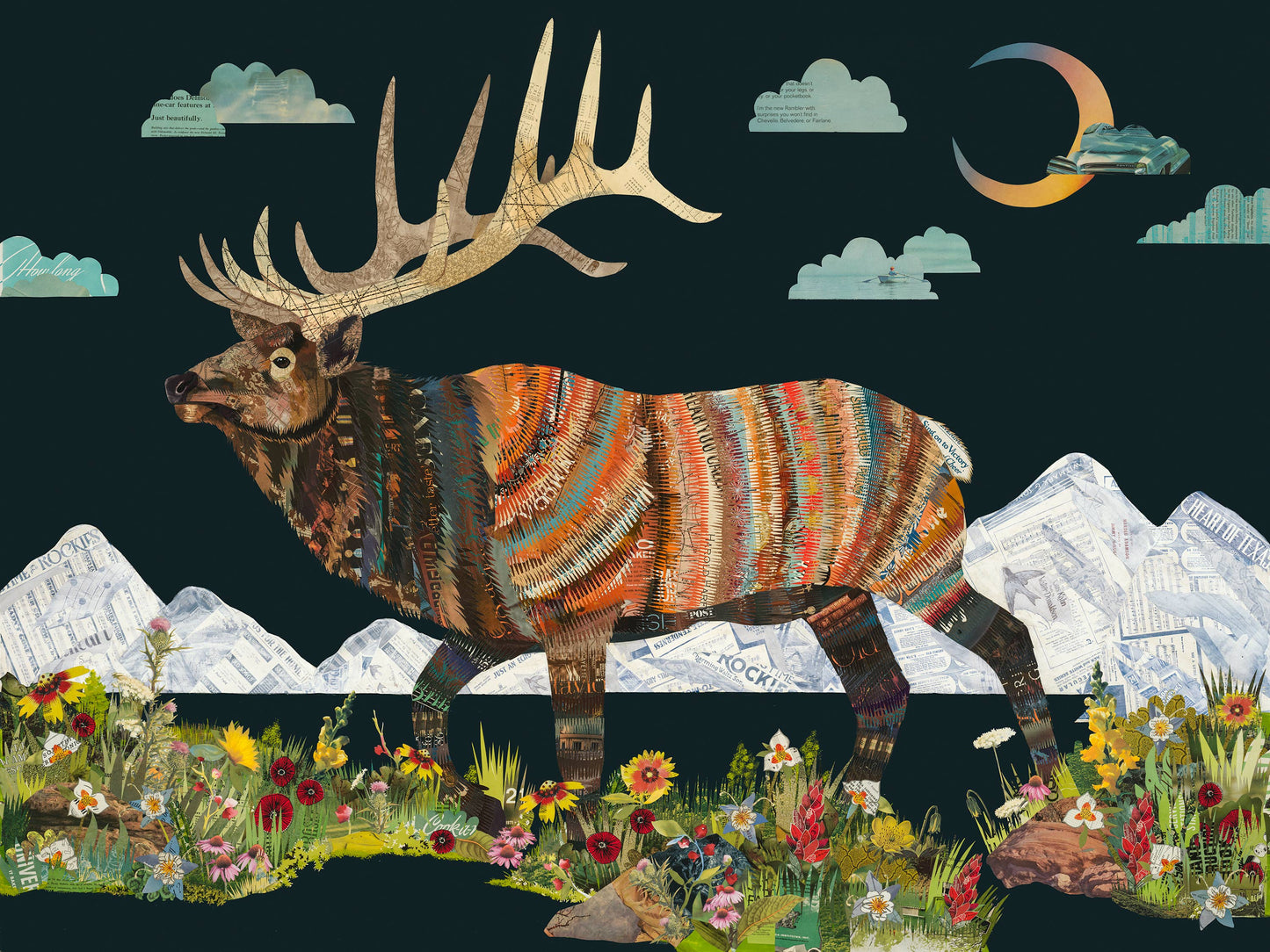 Art Print | Mountain Elk Art | QUIET TIL SEPTEMBER