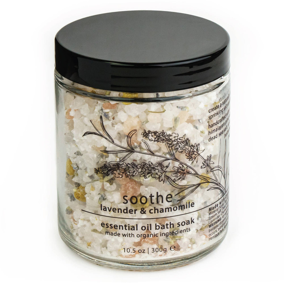 Soothe Lavender Chamomile | Essential Oil Mineral Bath Soak