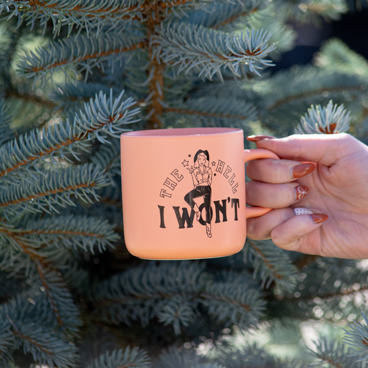 The Hell I Won't Mug - Apricot