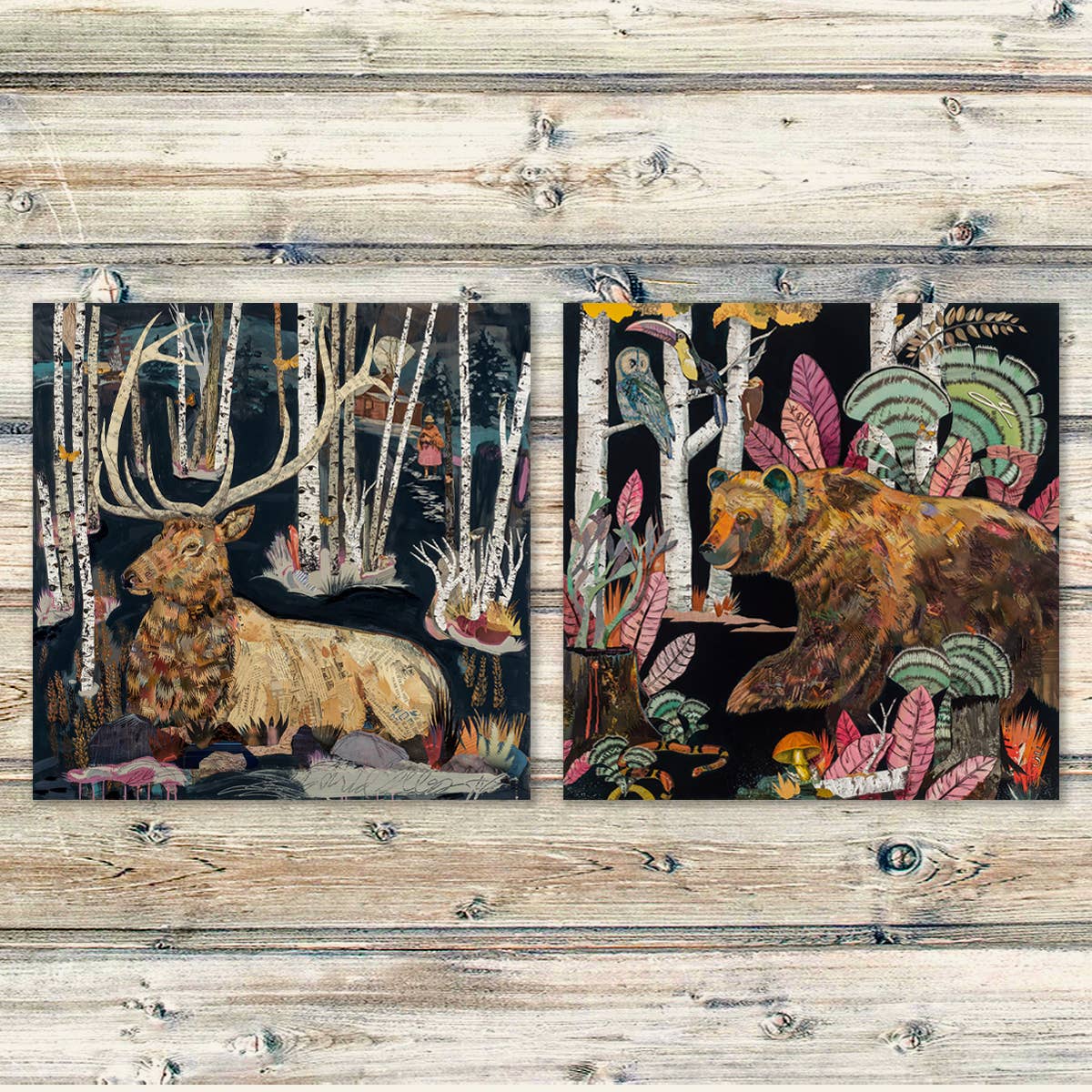Art Print | Bear Wall Art | THE MOON'S PINK GLUE