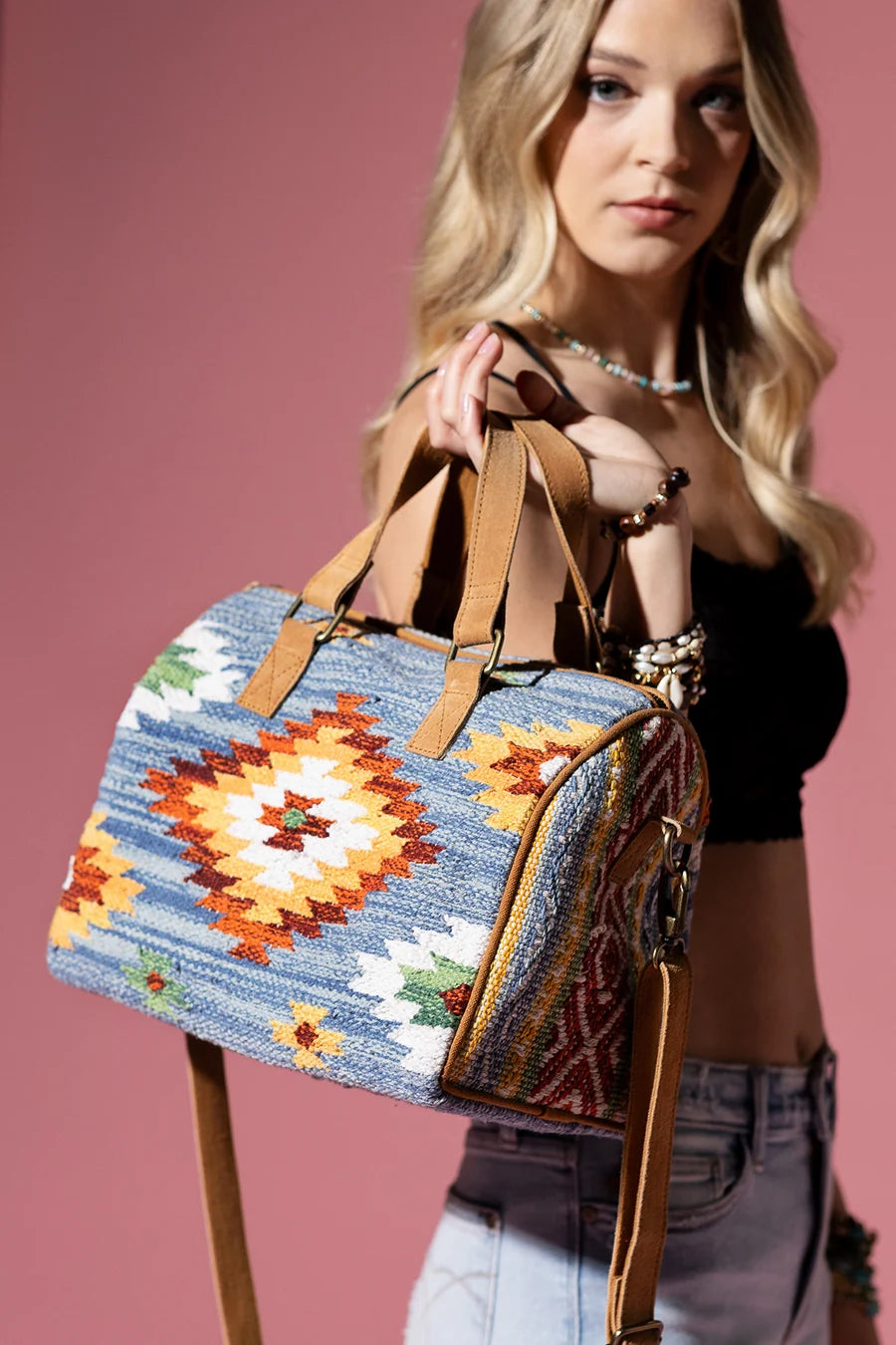 Rockland Southwest Print Boston Bag