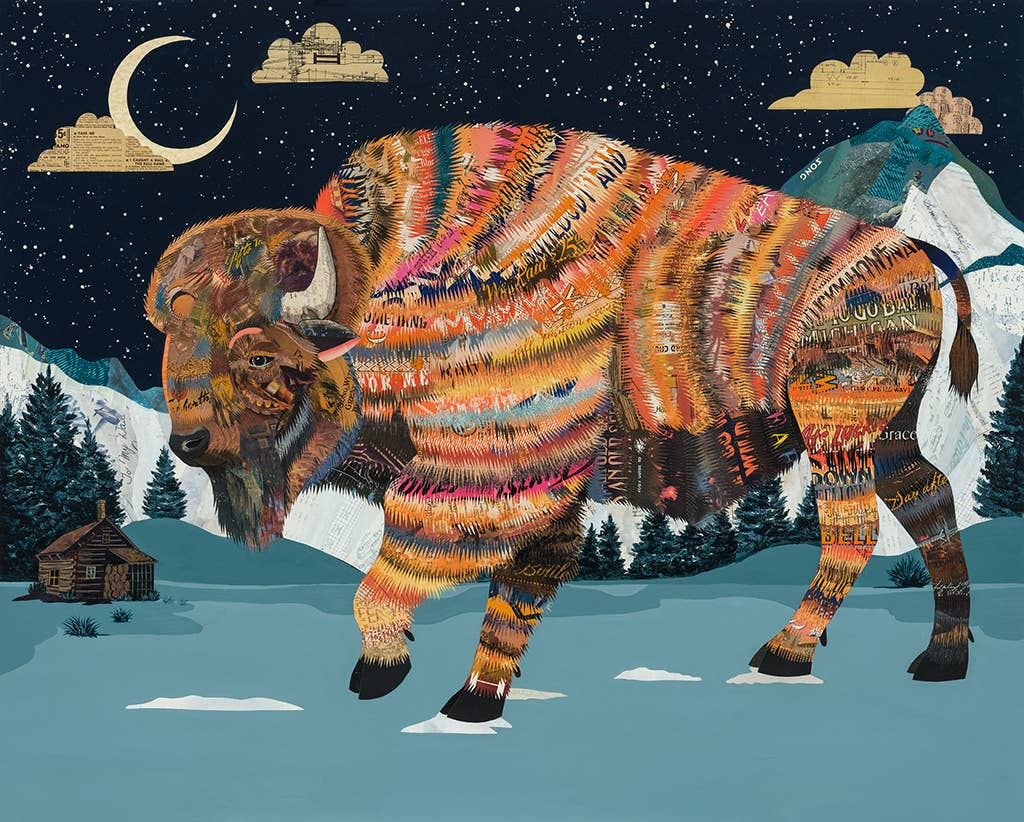 Art Print | Buffalo Wall Art | UNDER THE MILKY WAY
