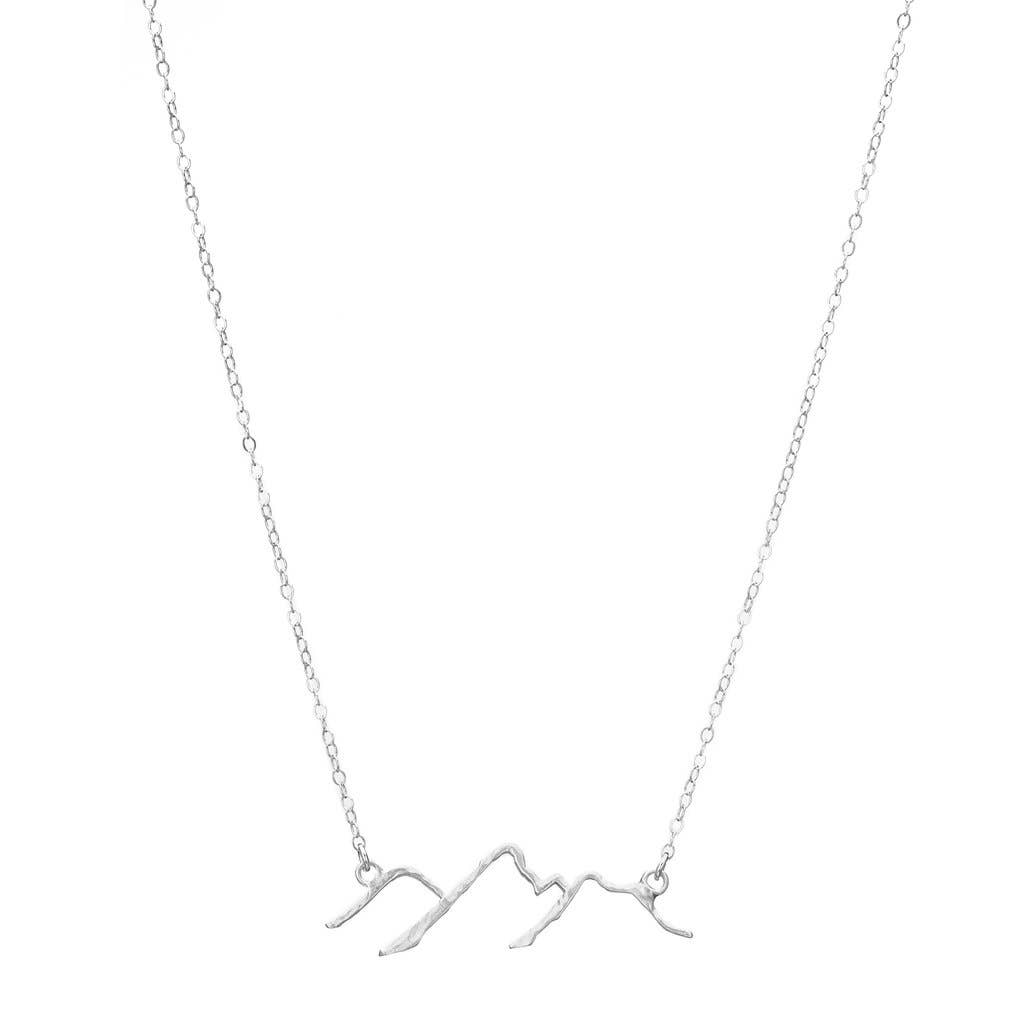 Sterling Silver  - Mountain Necklace