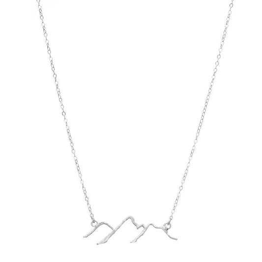 Sterling Silver  - Mountain Necklace