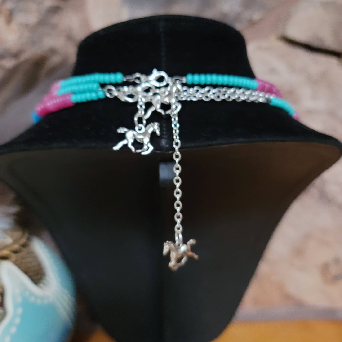 'Sedona' Navajo Made Necklace, Single Strand