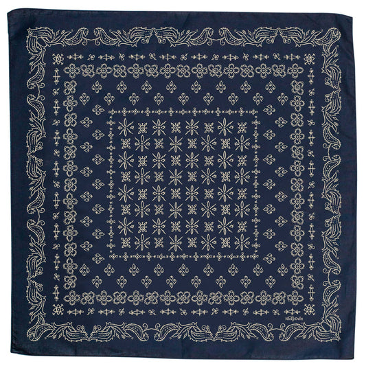 Winslow 22-Inch Classic Navy Cotton Bandana