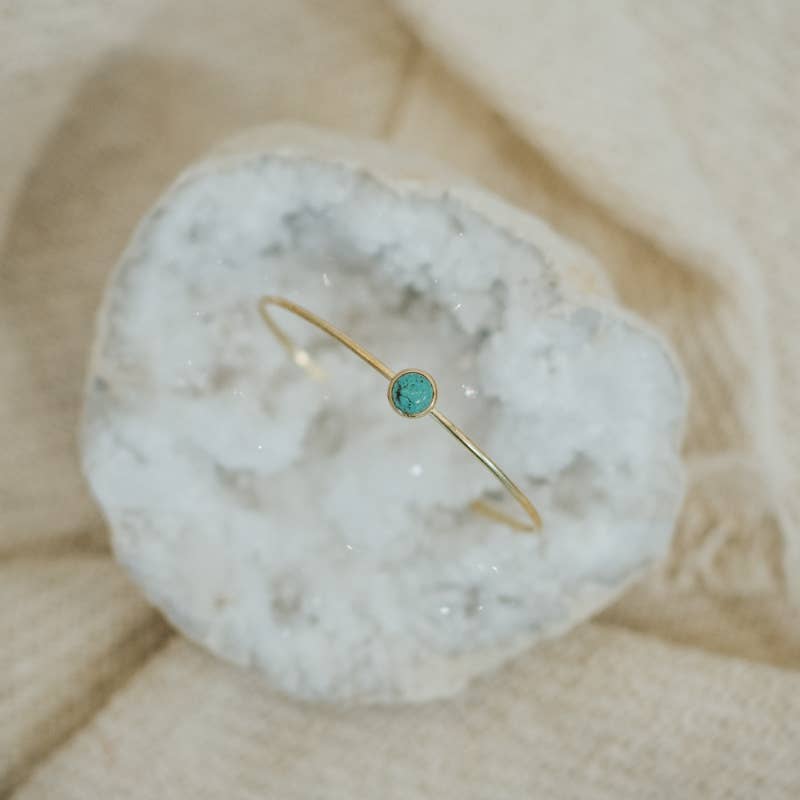 Hyalite Stacker Turquoise Bracelet