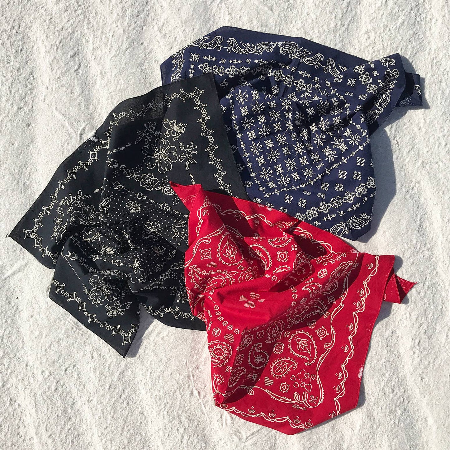 Dixon 22-Inch Red Paisley Western Cotton Bandana