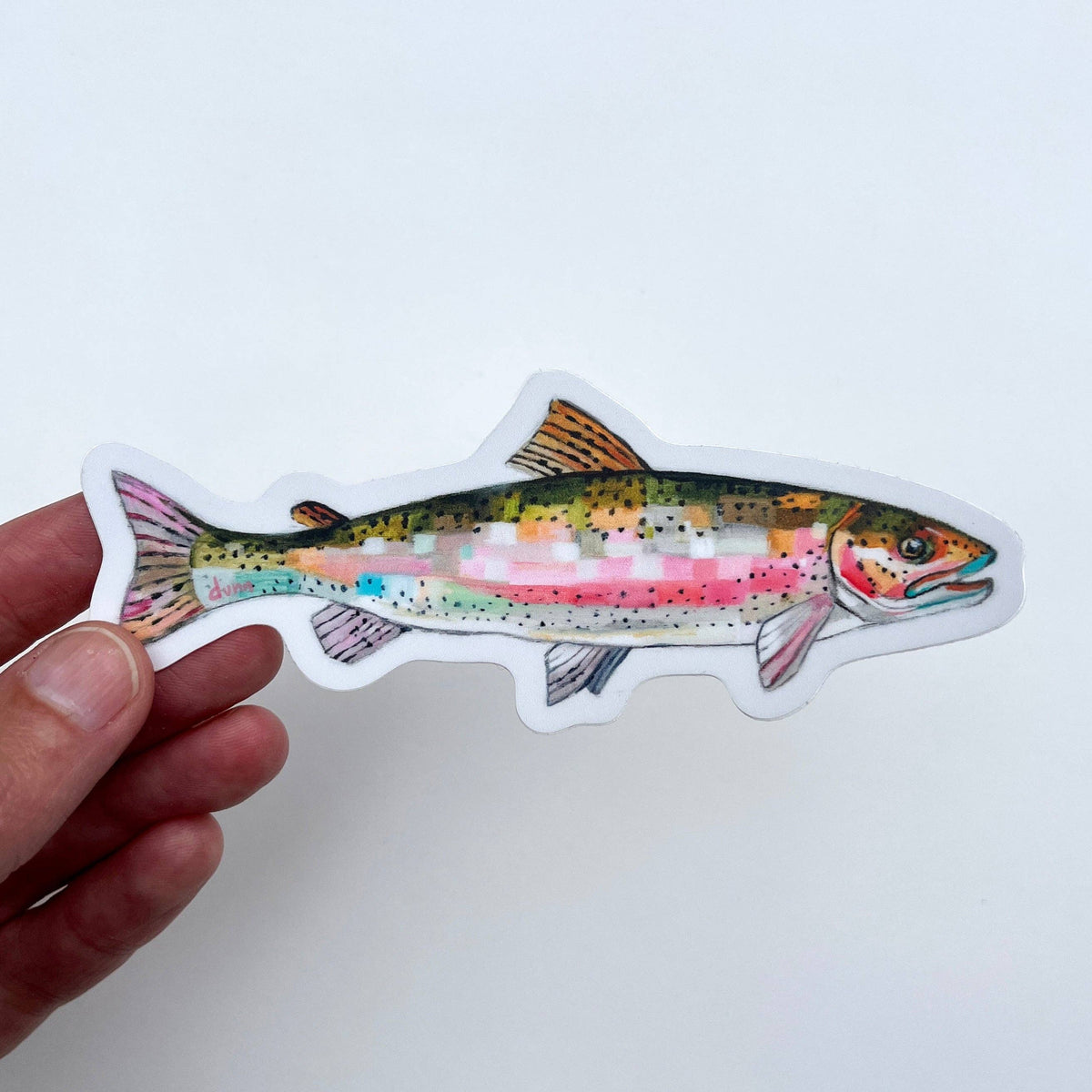 Rainbow Trout vinyl sticker