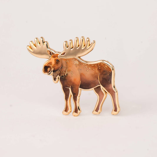 Moose Pin, Woodland Gifts, Outdoorsy Jewelry