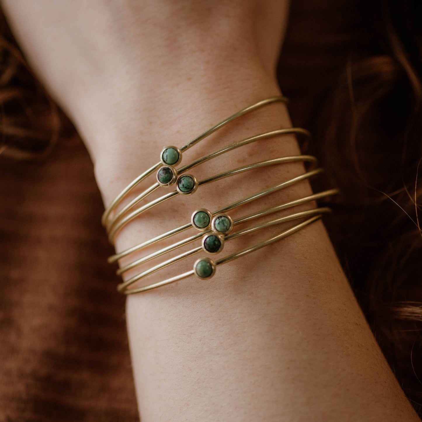 Hyalite Stacker Turquoise Bracelet