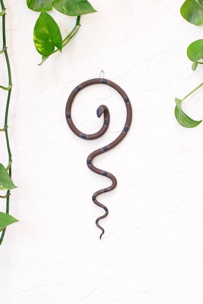 Ceramic Wall Snake, Medium: Saul