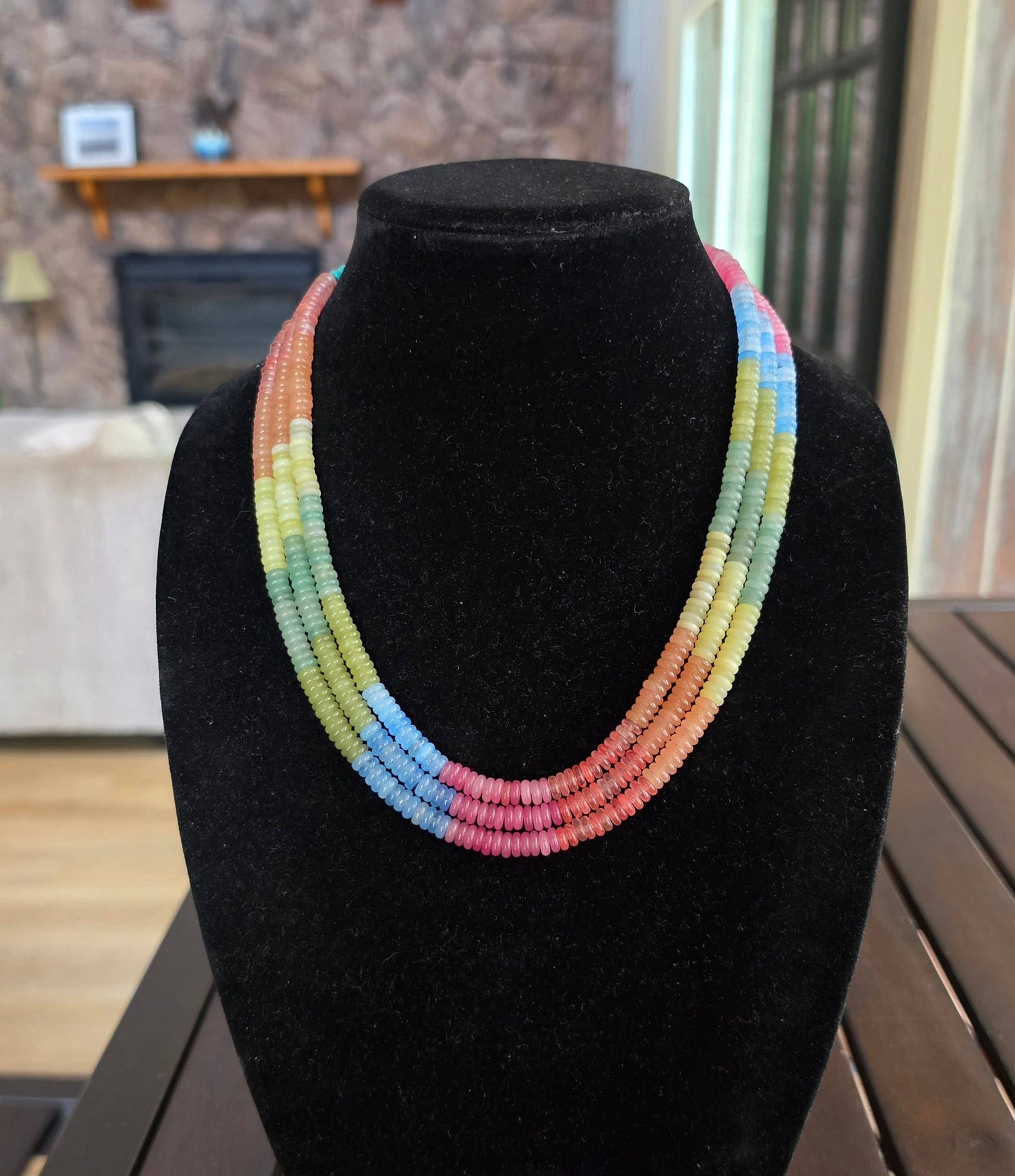 'Where Earth meets Sky' Navajo Necklace, Single Strand