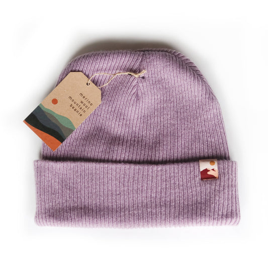 Merino Wool Mountain Beanie | Lavender