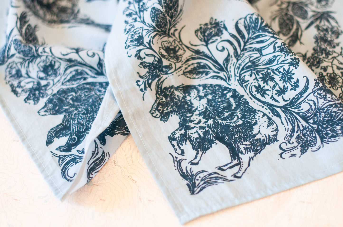 Backcountry Fair Trade Cotton Bandana Dusty Blue