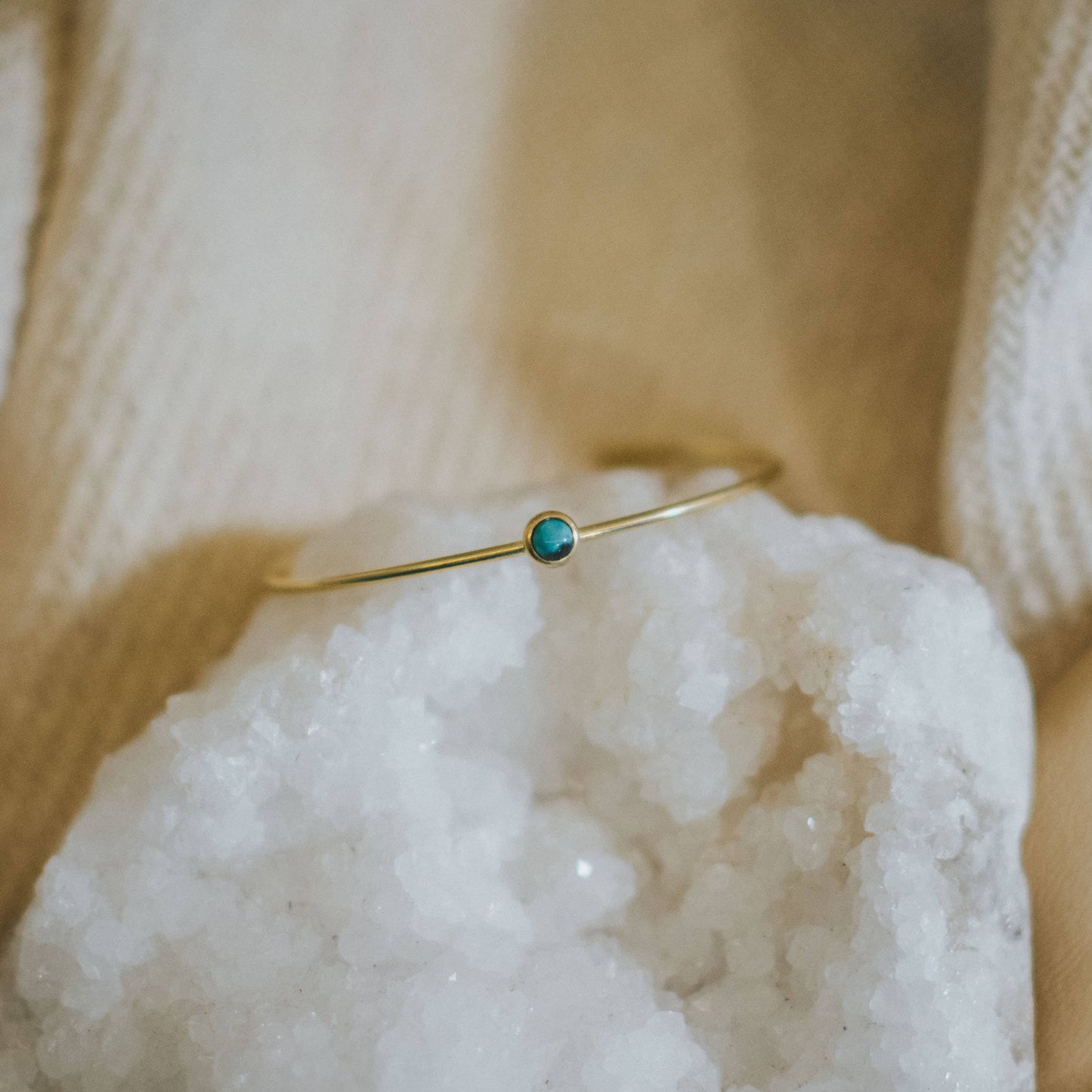 Hyalite Stacker Turquoise Bracelet