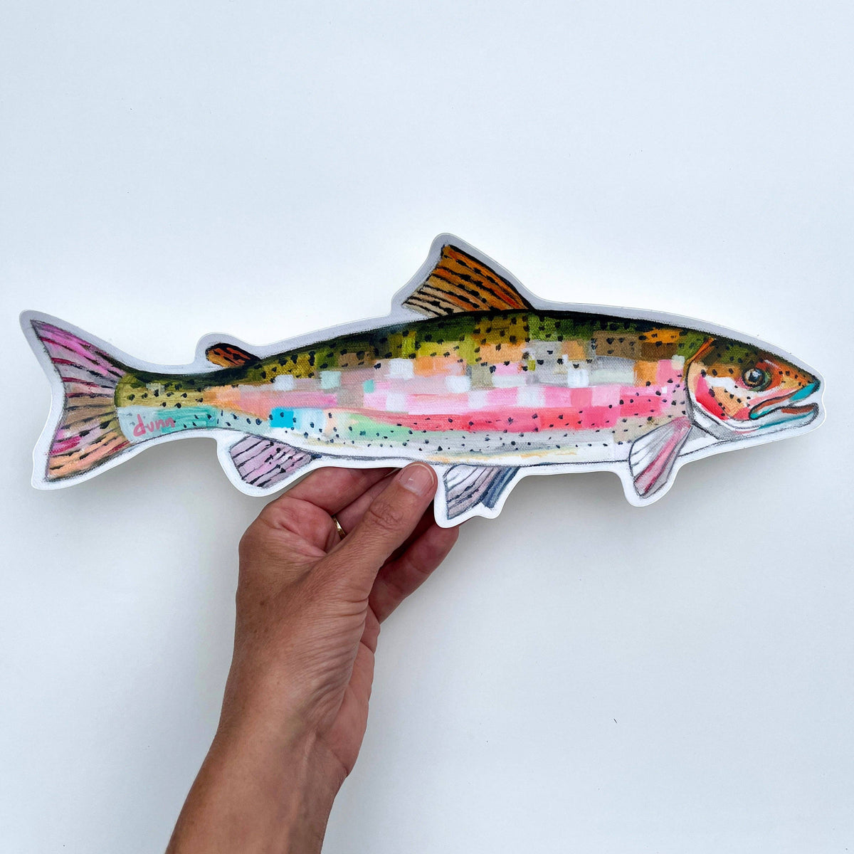 Rainbow Trout vinyl sticker