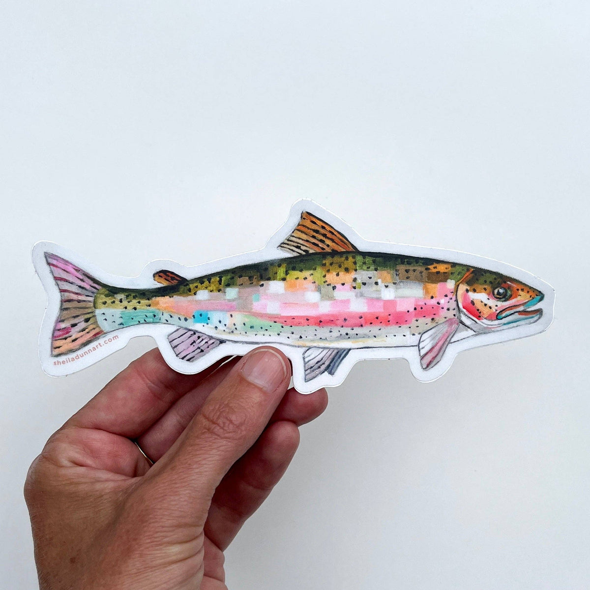 Rainbow Trout vinyl sticker
