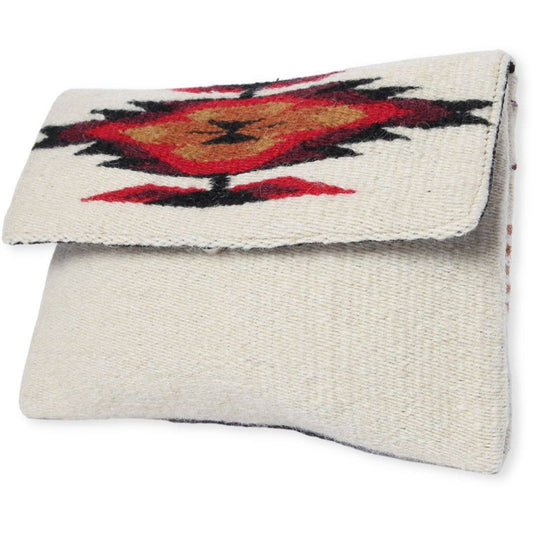 Chimayo-Style Clutch Purse - Off White