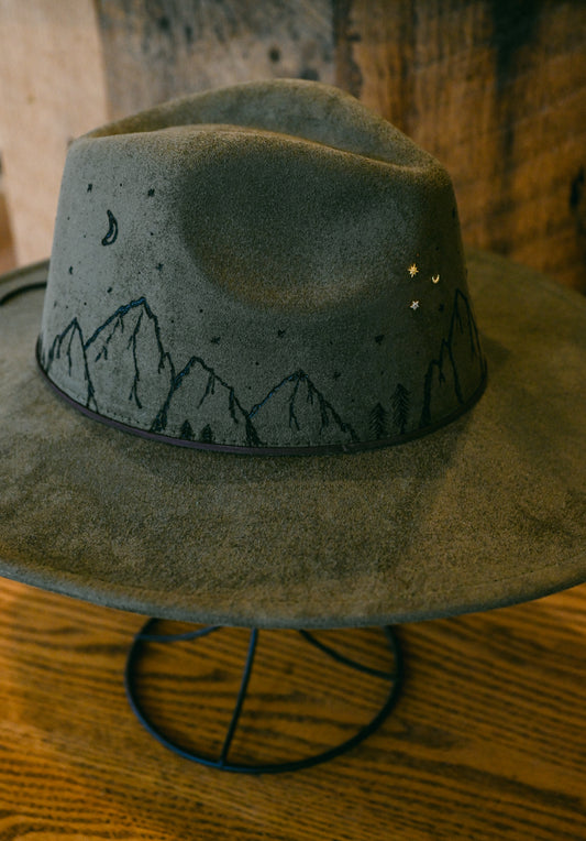 The Imogene - Hand-Burned Mountain Hat