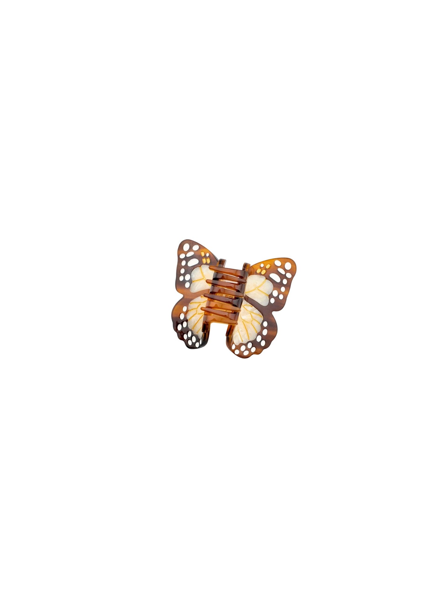 Hand-painted Mini Boho Monarch Claw Hair Clip | Eco-Friendly