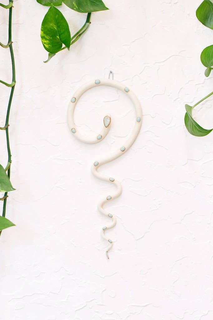 Ceramic Wall Snake, Medium: Saul