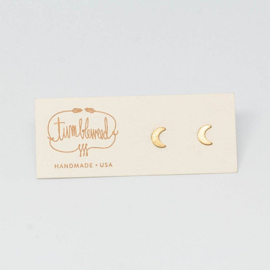 Brass Stud Earrings