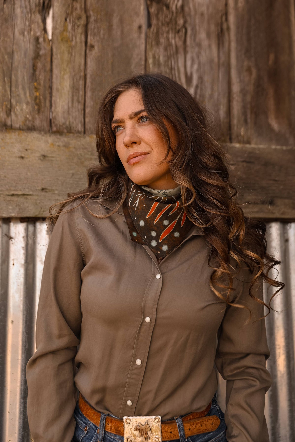 Moonlit Chase Silk Wild Rag Scarf