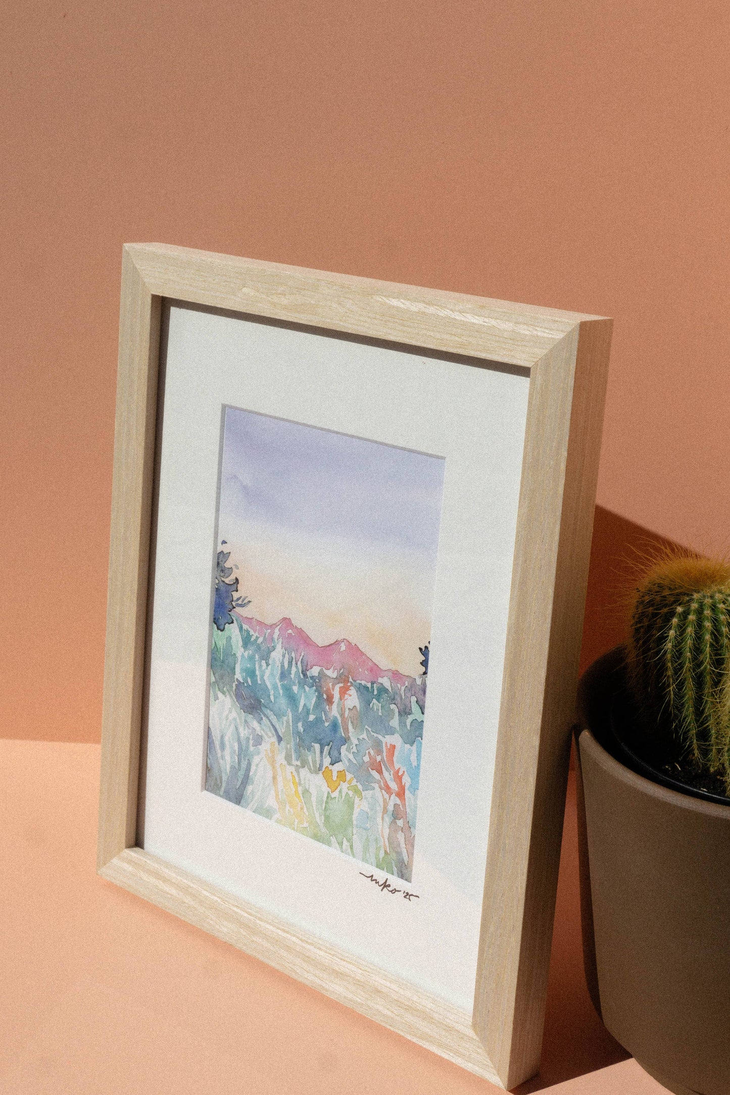 Southwest Colorado Landscape Art Print with Wildflowers and Sagebrush