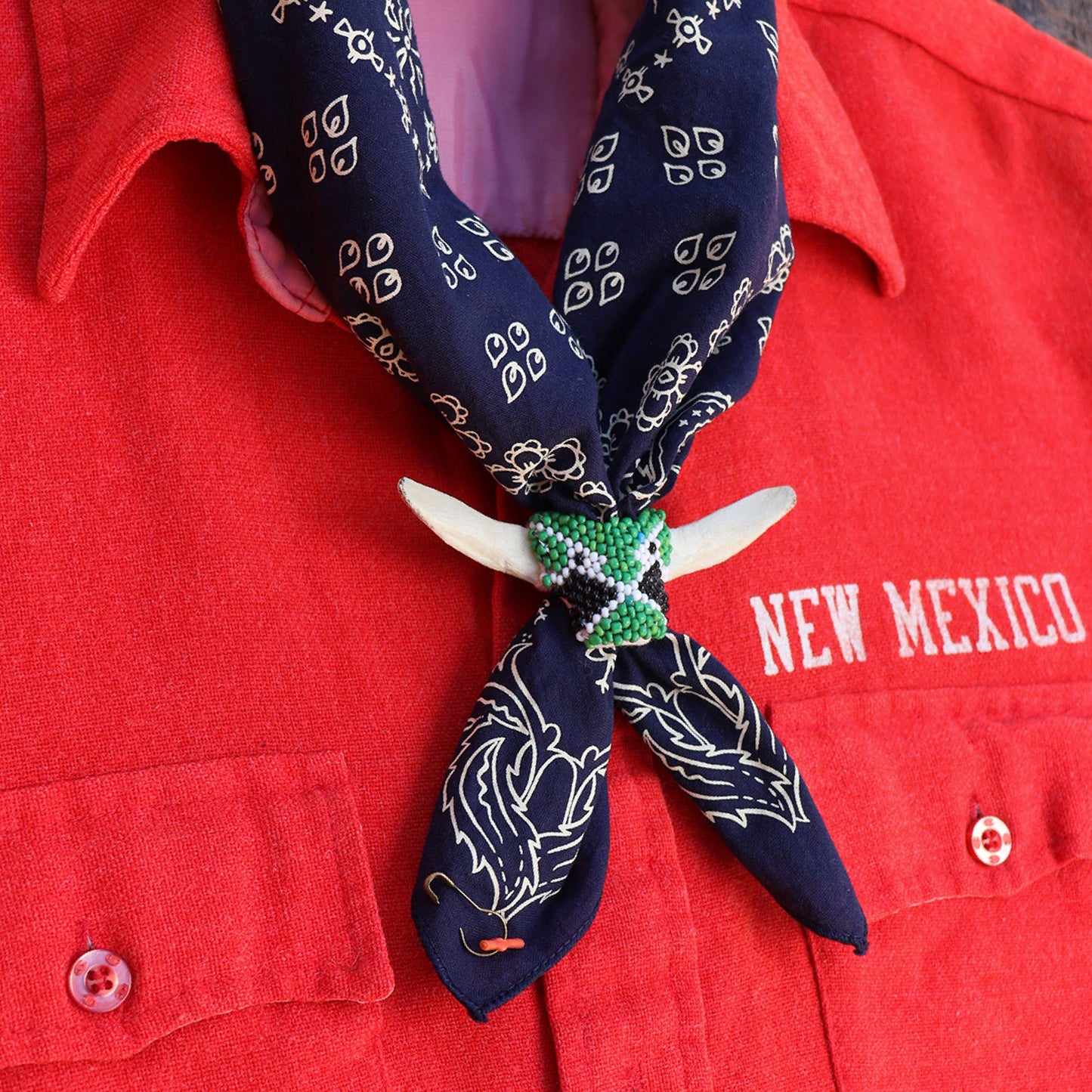 Winslow 22-Inch Classic Navy Cotton Bandana