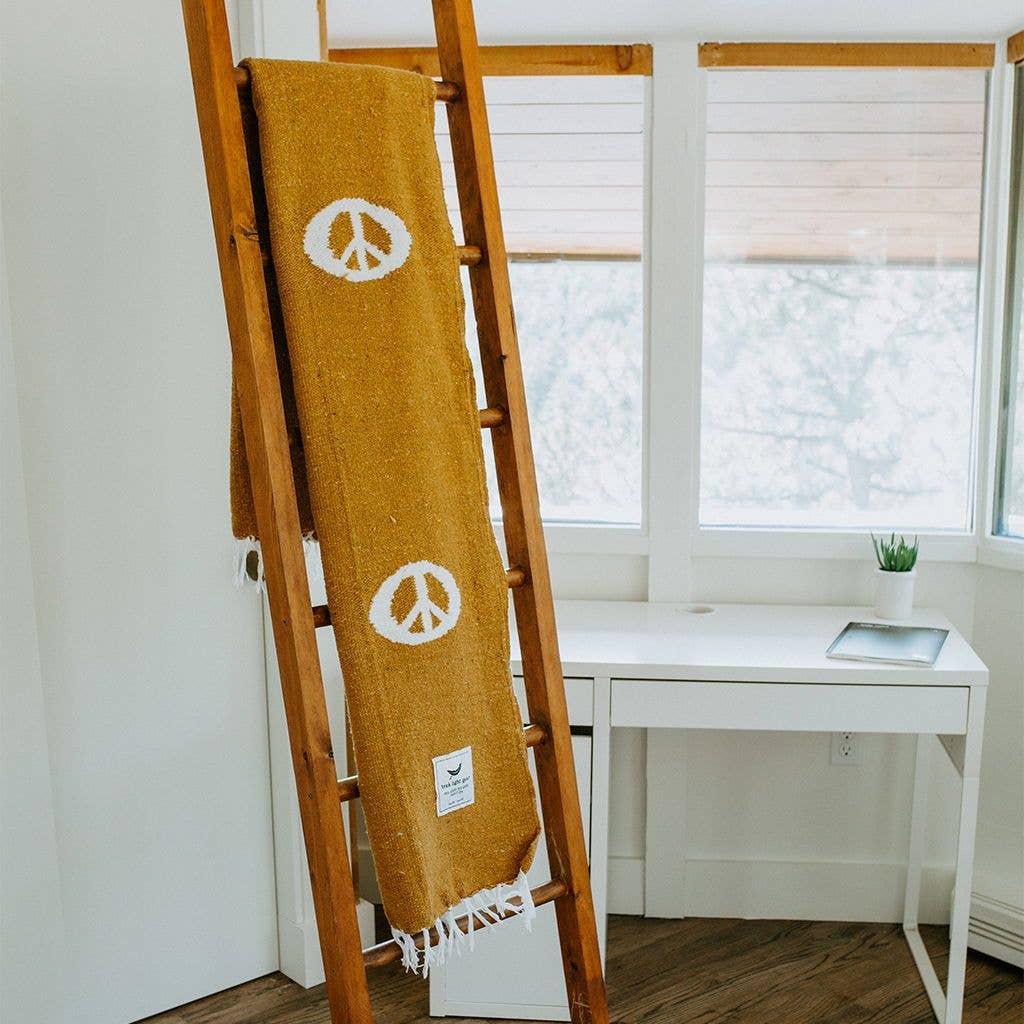 Handwoven Throw Blanket | Peace