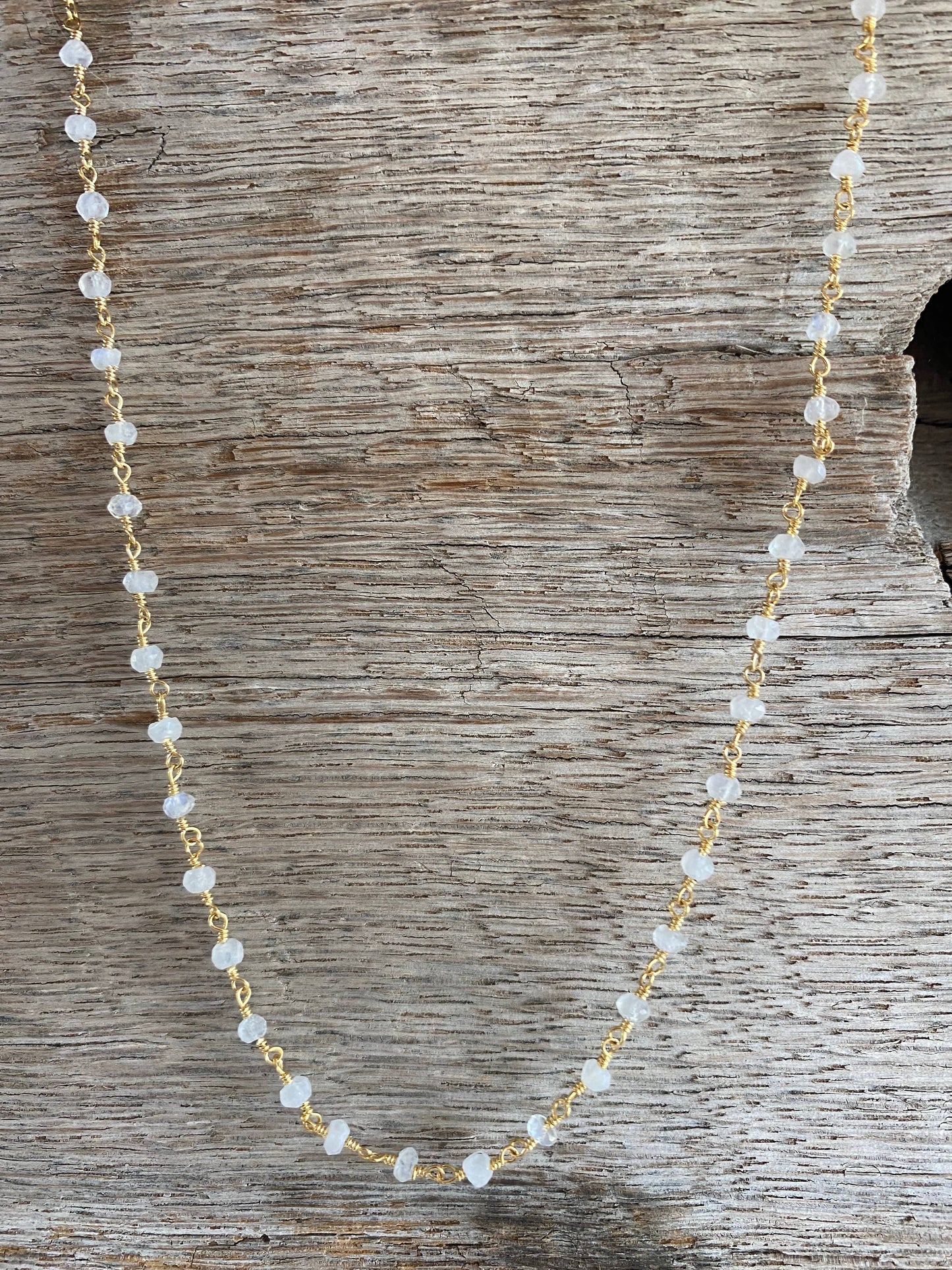 Beaded Moonstone Necklace