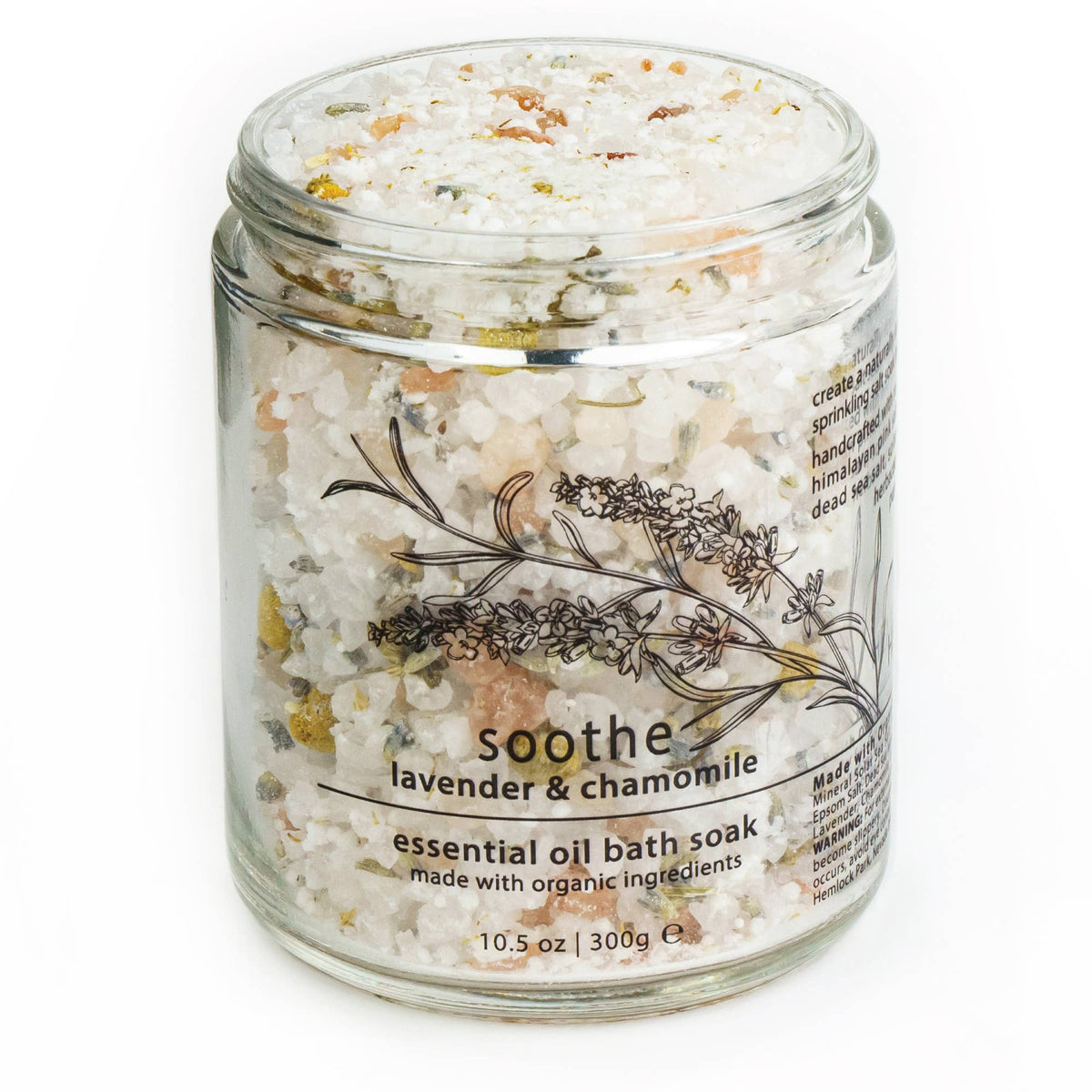 Soothe Lavender Chamomile | Essential Oil Mineral Bath Soak