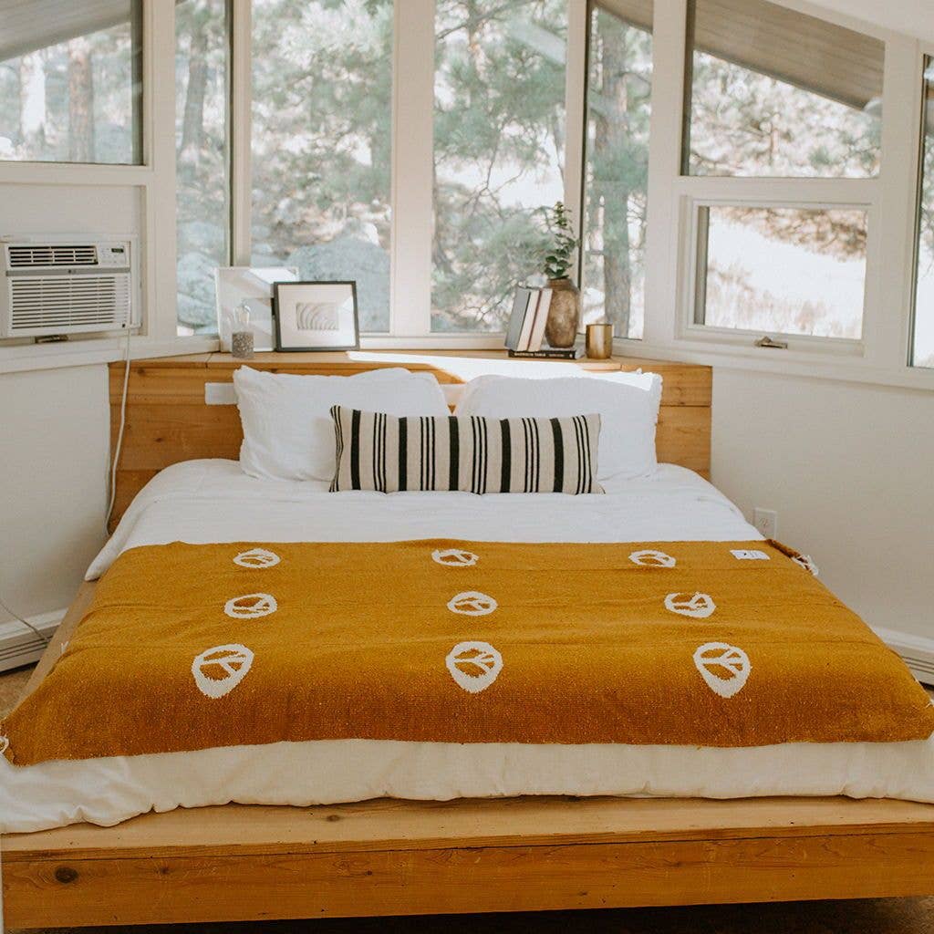 Handwoven Throw Blanket | Peace