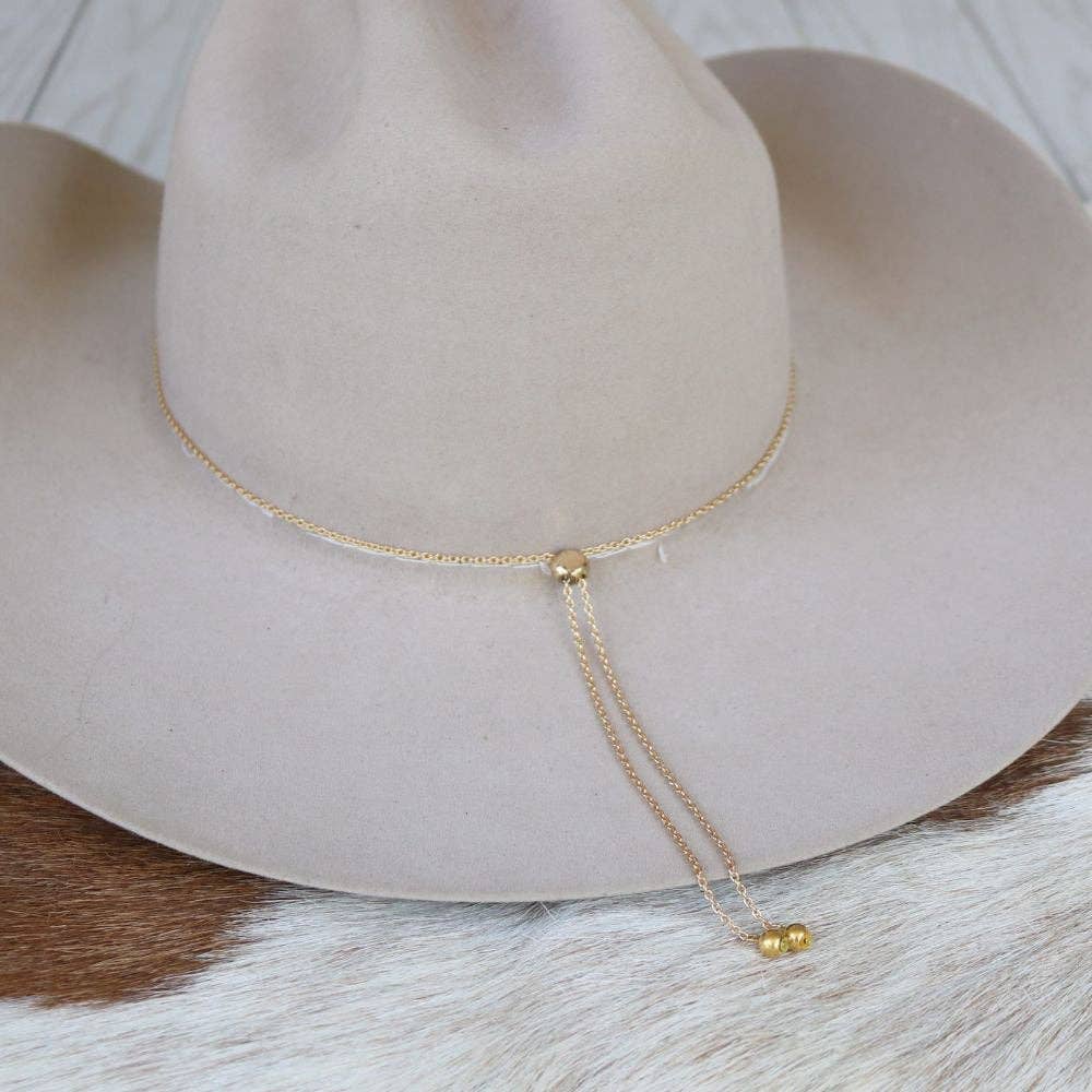 Turquoise & Grey Stone Chain Hat Band – Ada