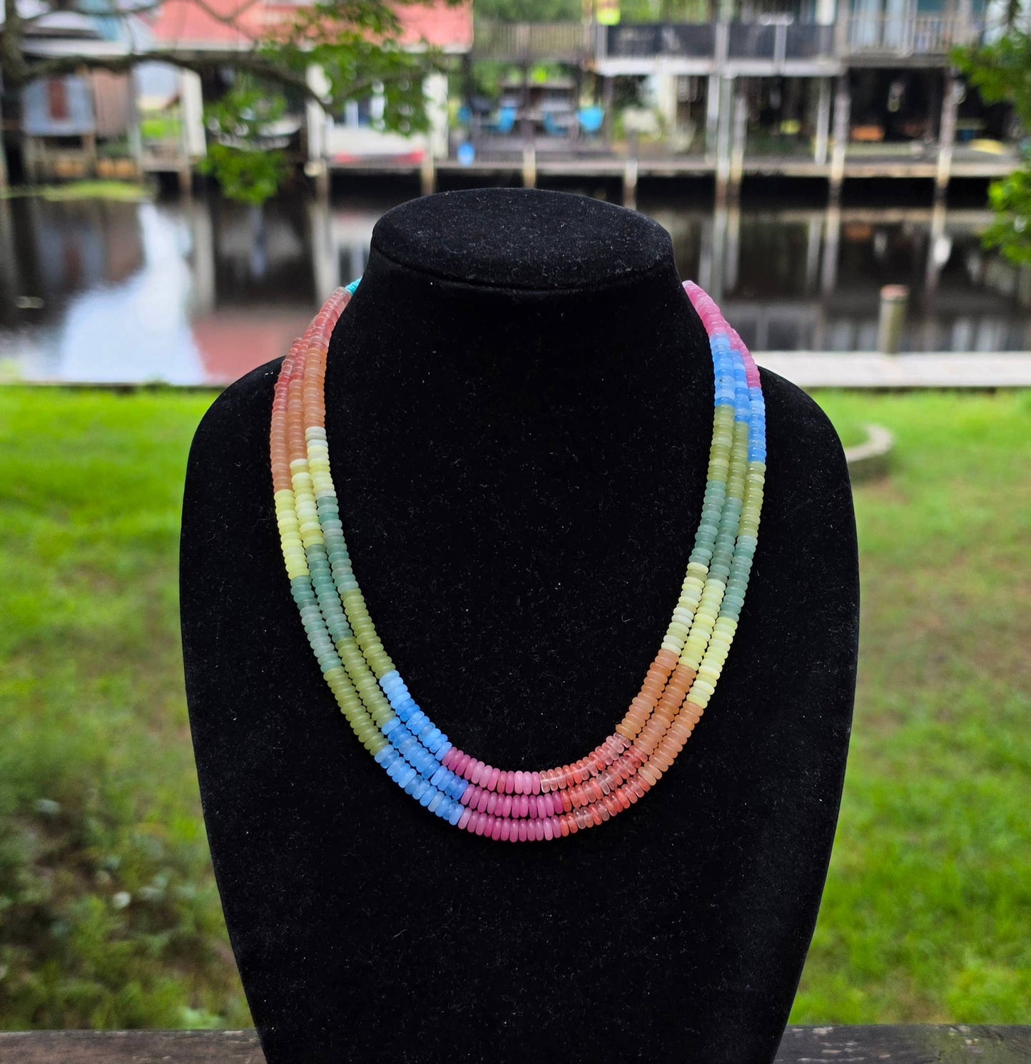 'Where Earth meets Sky' Navajo Necklace, Single Strand