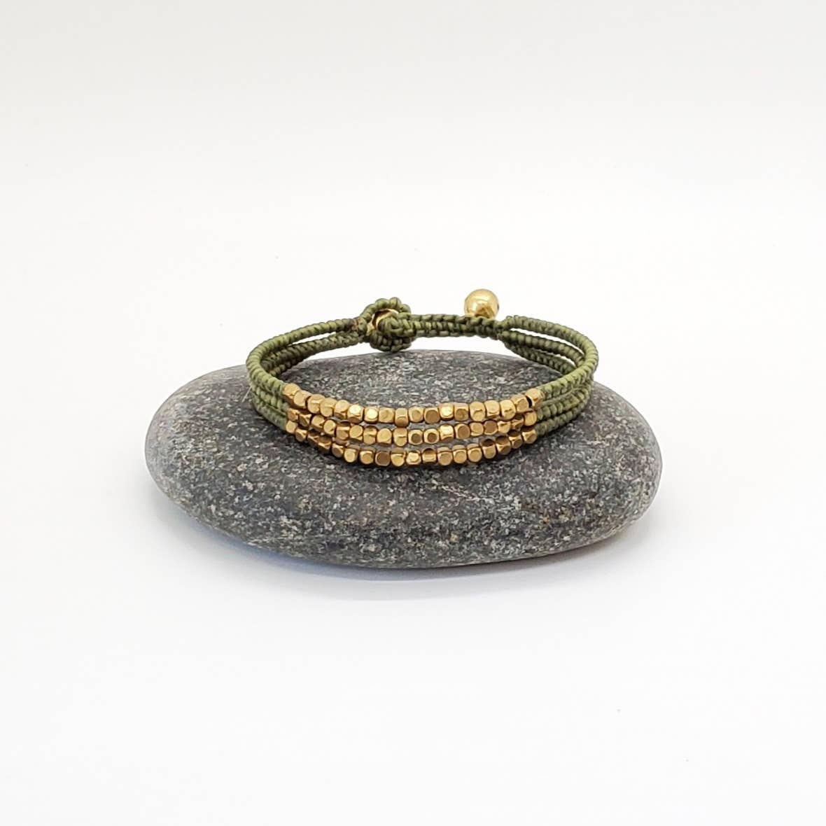 3 Layer Beaded Cord Bracelet