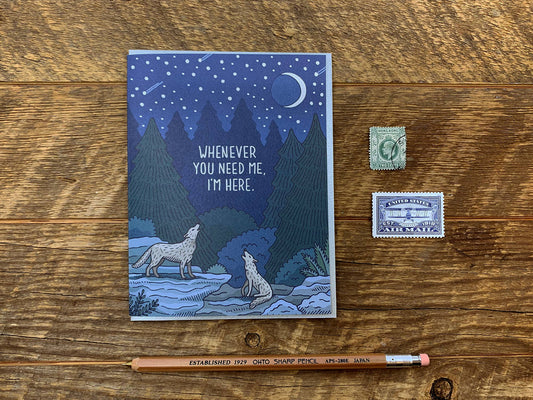 Howling Wolves Card