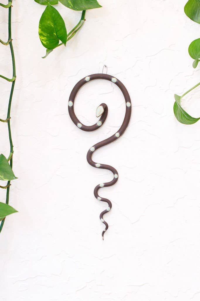 Ceramic Wall Snake, Medium: Saul