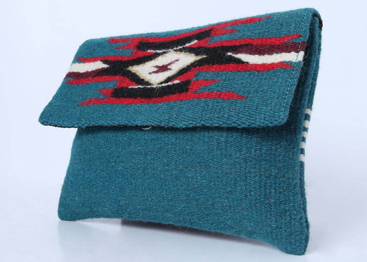 Chimayo-Style Clutch Purse - Turquoise